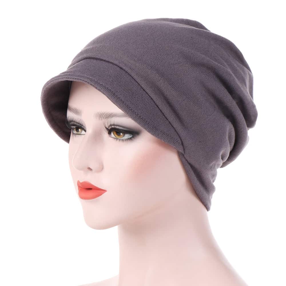 Véronique Women'S Grey Cotton Chemo Scarf Cap