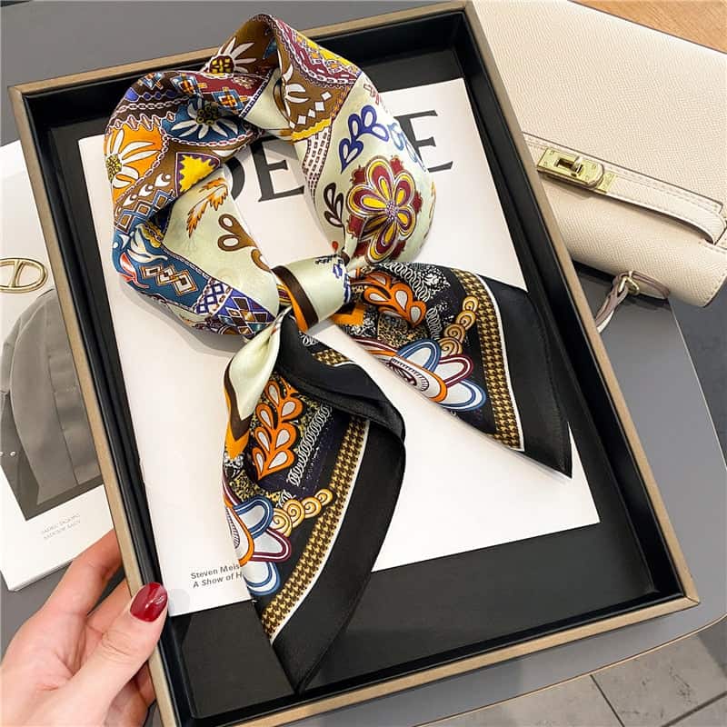 Auxane Silk Scarf Woman Hair