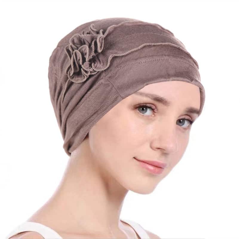 Natacha Modern Women'S Cap Brown Chemo Scarf