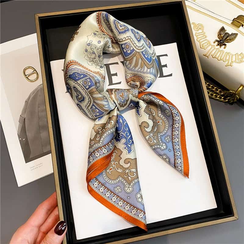 Olympe Scarf Hair Woman Carré Soie
