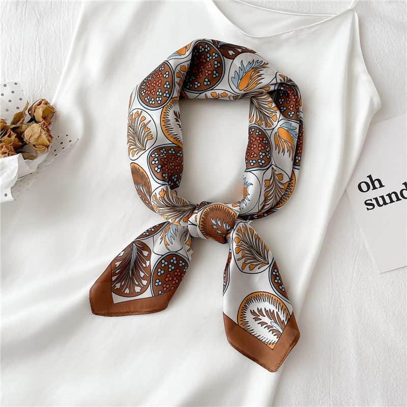 Scarf For Hair 70 Brown - Hélène