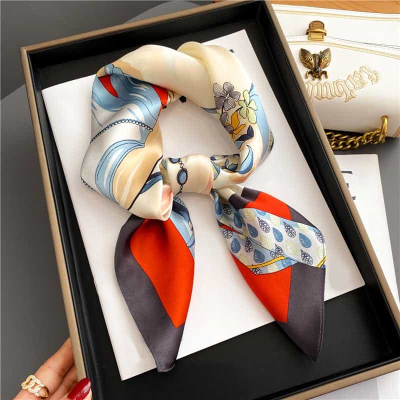 Mathilde Scarf Hair Woman Silk Square