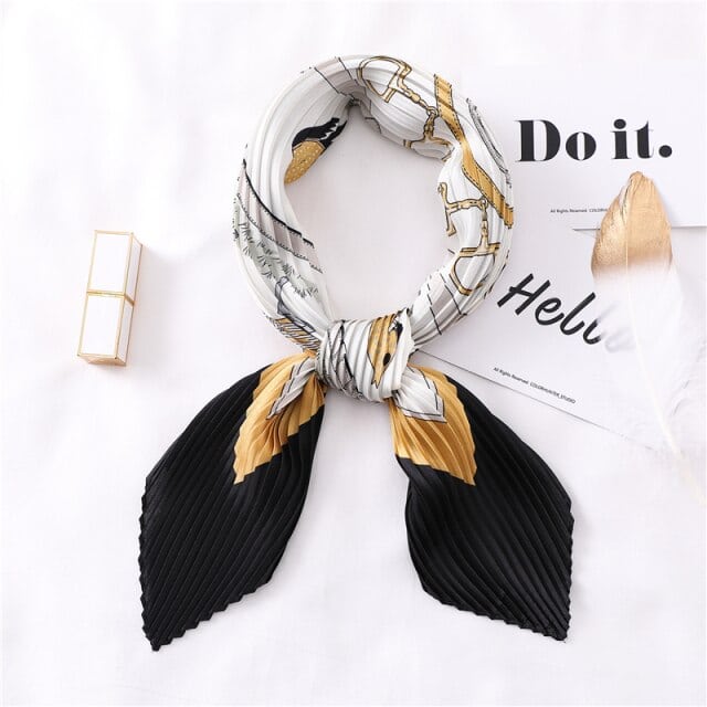 Scarf For Black Pleated Hair - Fréline