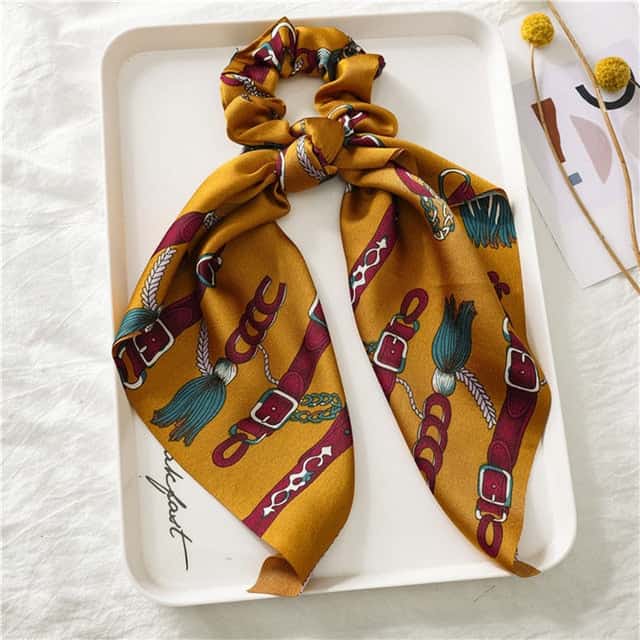 Chouchou Yellow Scarf Belts & Pompoms