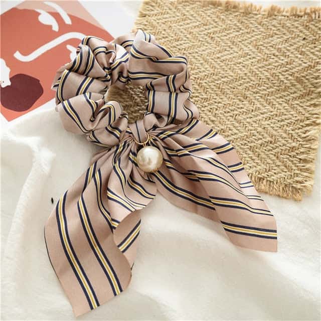 Chouchou Short Scarf Dragee Stripes