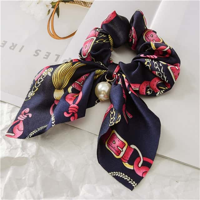Chouchou Short Scarf Purple Belts