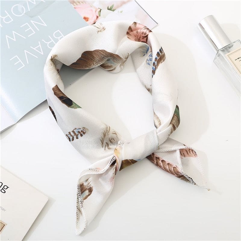 Scarf For Hair 50 White - Crazy Feathers