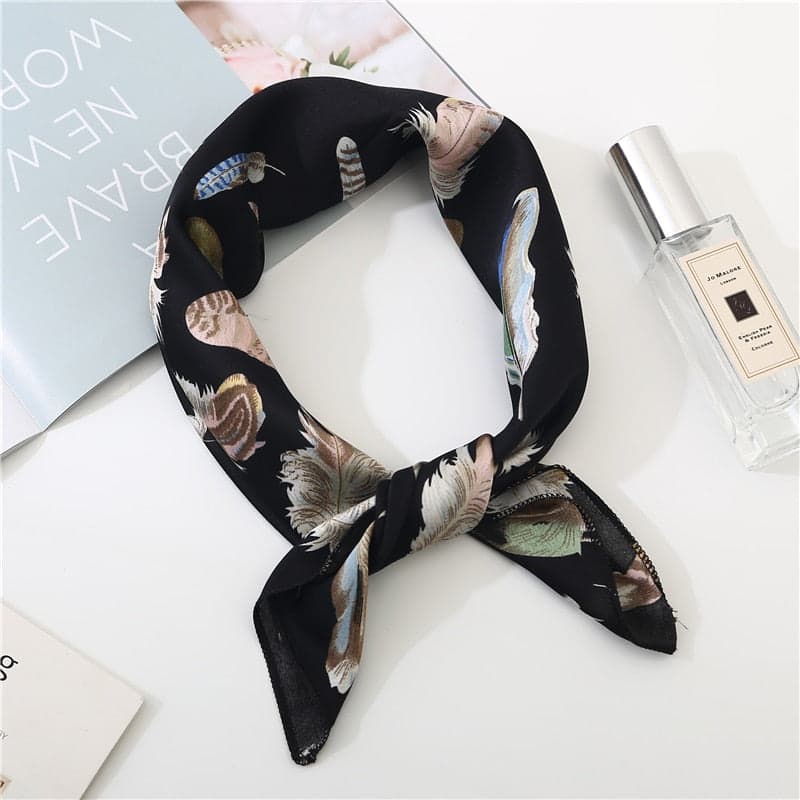 Scarf For Hair 50 Black - Crazy Feathers