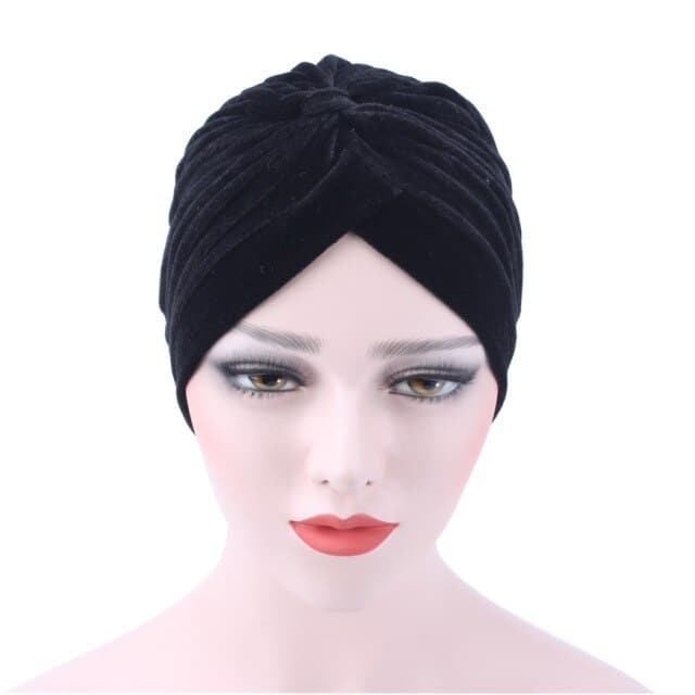 Chemo Cap Scarf Black - Velvet