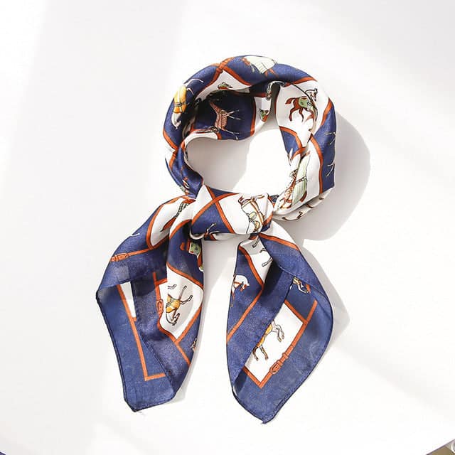Long Scarf For Hair Navy Riding Gala