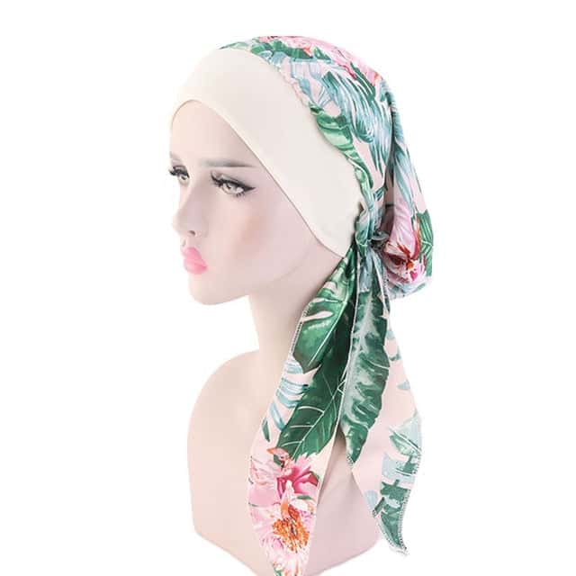 Anna Modern Chemo Green Patterned Scarf
