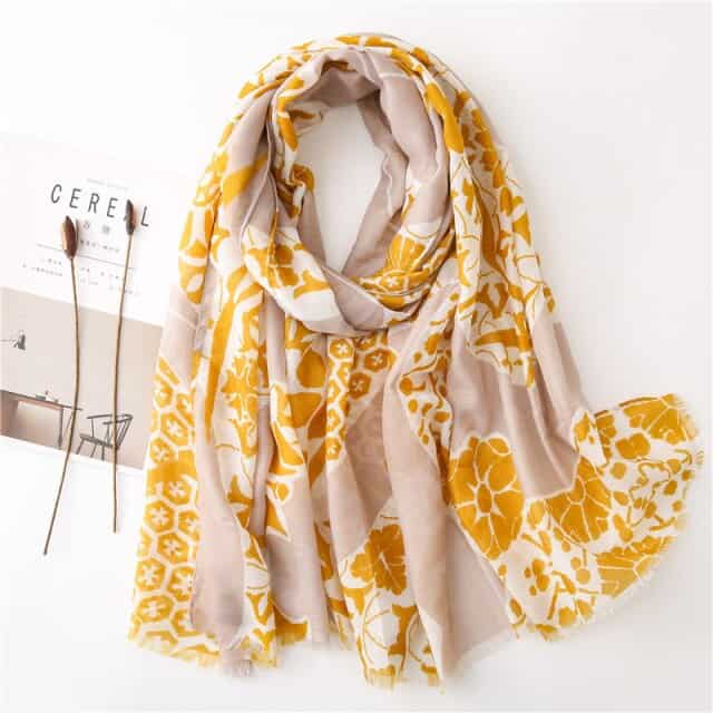 Women'S Scarf 180 Yellow - Amethyst