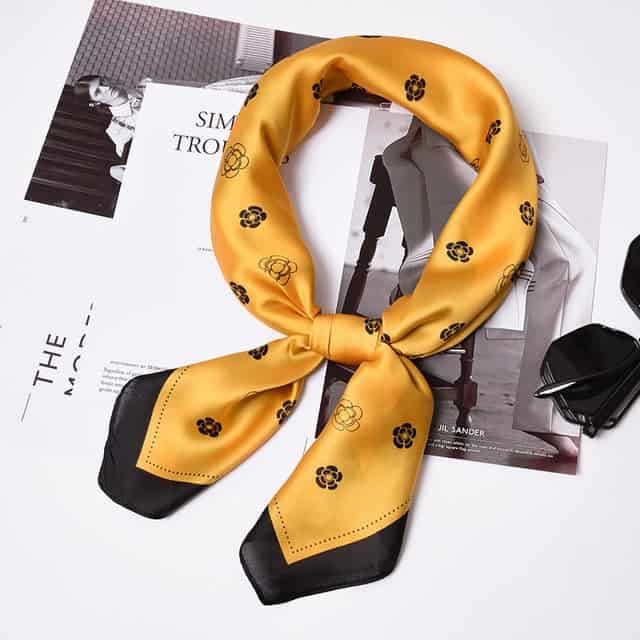 Scarf For Hair 70 Yellow - Eyelet