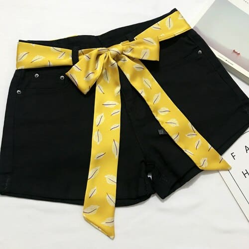 Yellow Leaf Scarf Belt