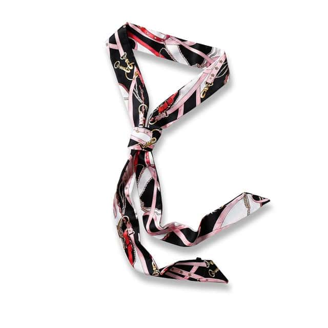 Black And Pink Scarf Belt Chains & Harness