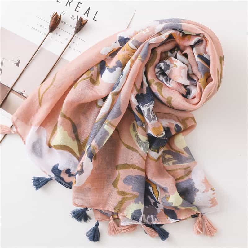 Women'S Scarf 180 Pink - Skylah