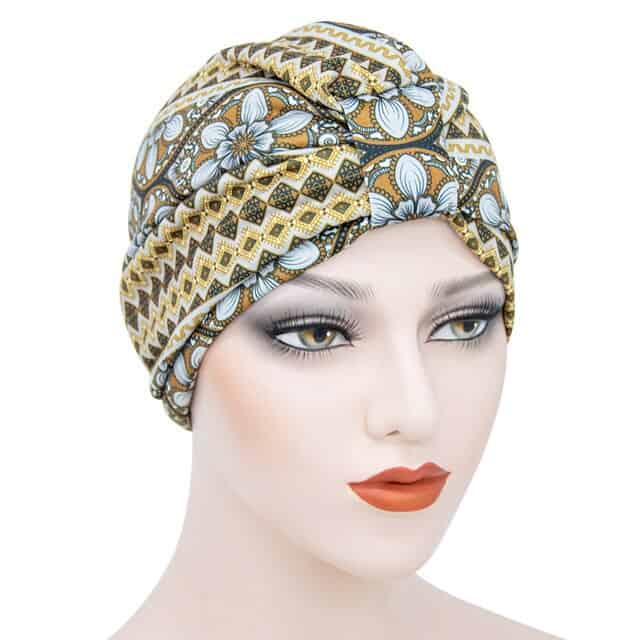 Adélie Hair Scarf Chemo Cap Green