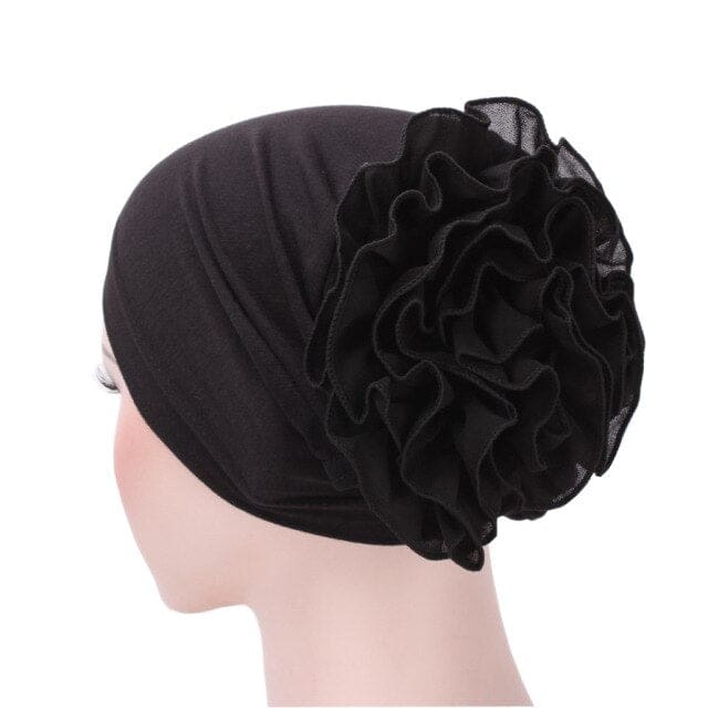 Black Chemo Bonnet Scarf - Neolise