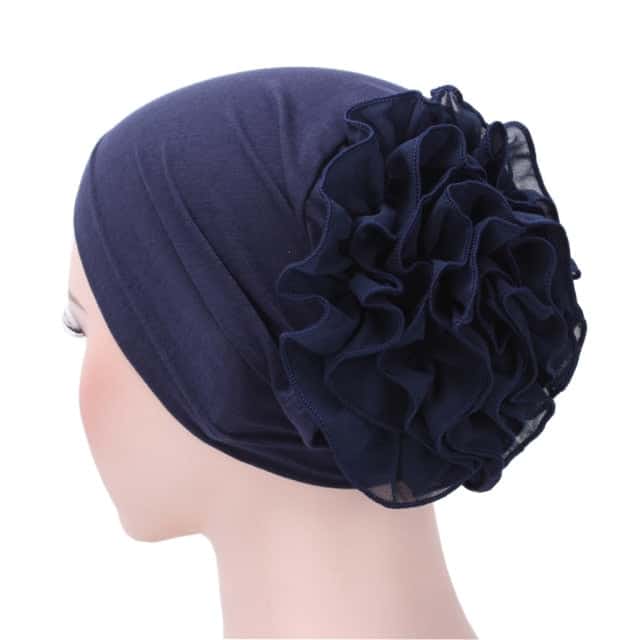Scarf Bonnet Chemo Navy Blue - Neolise