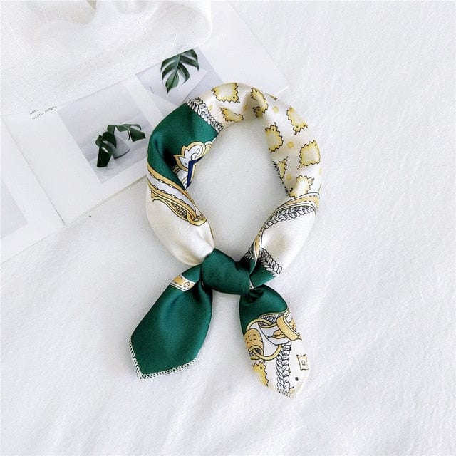 Hair Scarf 50 Green - Baroque