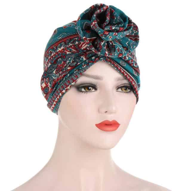 Green Chemo Turban Scarf - Prestine