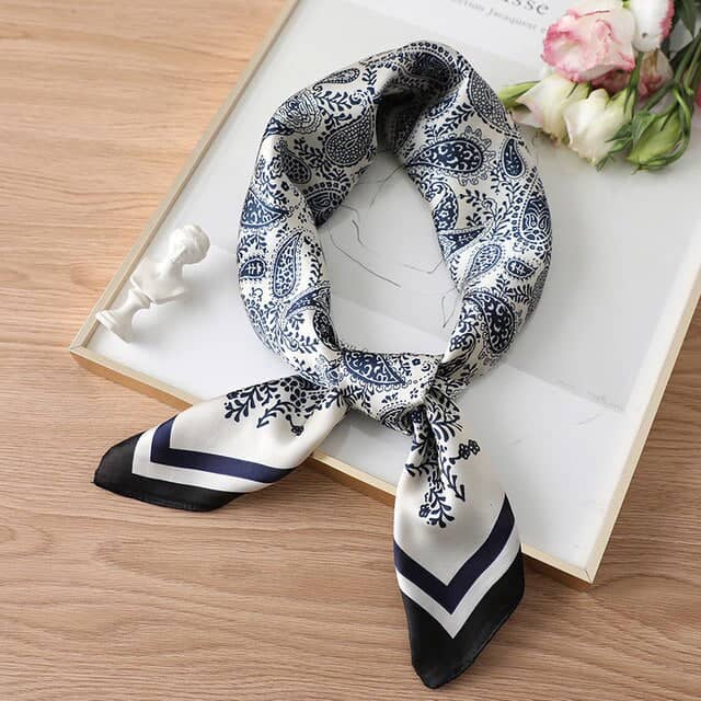 Christine Scarf Hair Navy Pastel