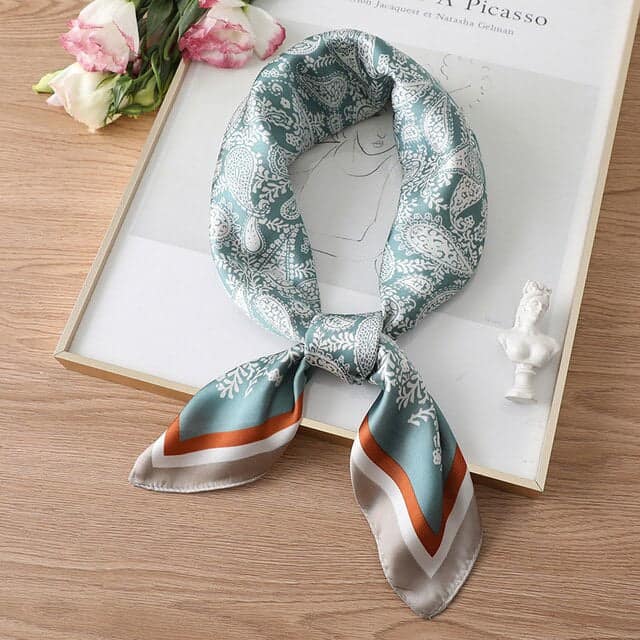 Scarf For Hair 70 Green - Pastel