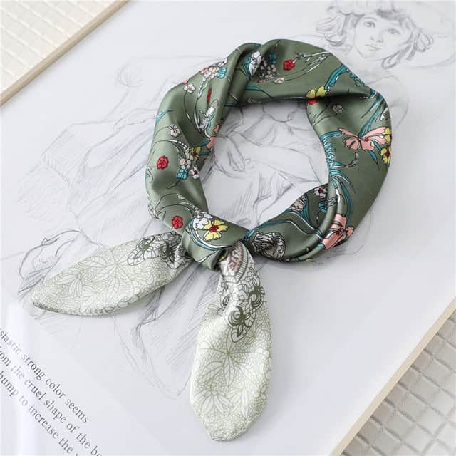 Scarf For Hair 70 Green - Romance