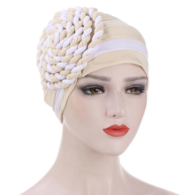Yellow Chemo Cap Scarf - Sailboat