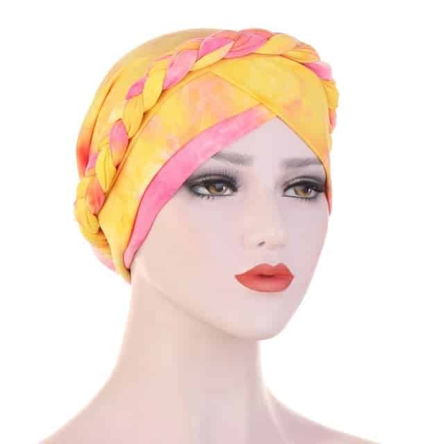 Yellow Chemo Turban Scarf - Pastel