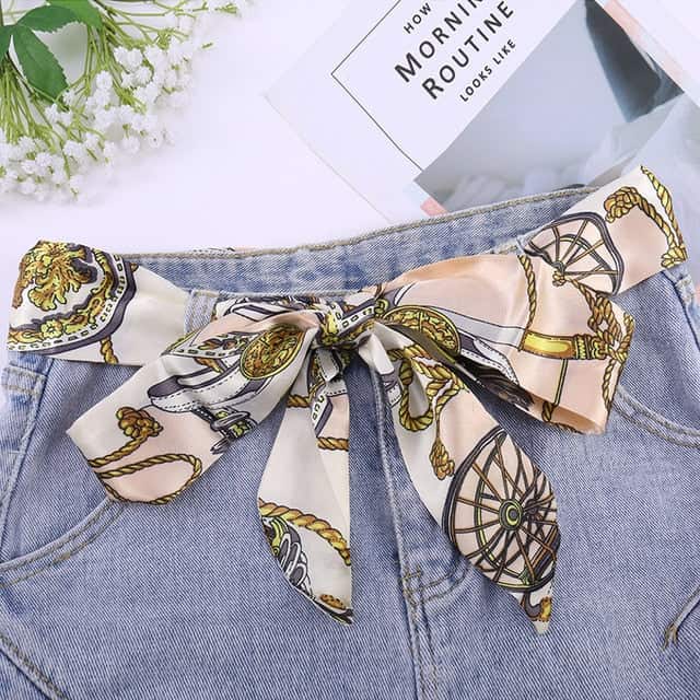 Pink Scarf Belt - Apollonie