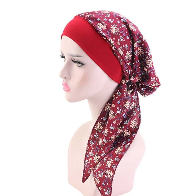 Adèle Fashion Women'S Chemo Scarf Red Patterned