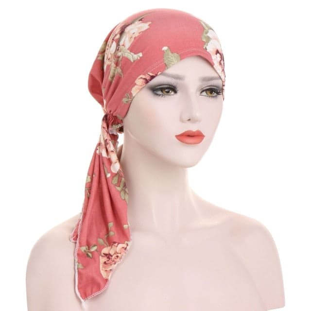 Aloïse Modern Women'S Hair Scarf Chemo Pink Patterned