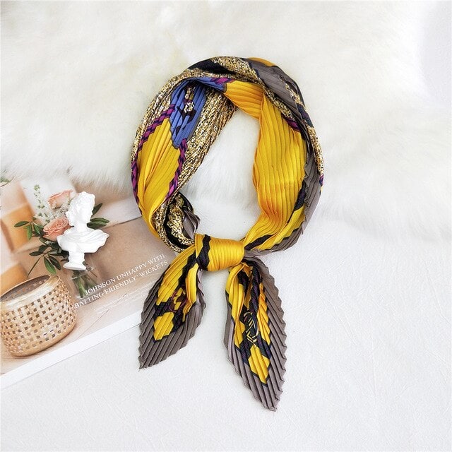 Scarf For Yellow Pleated Hair - Aglaé