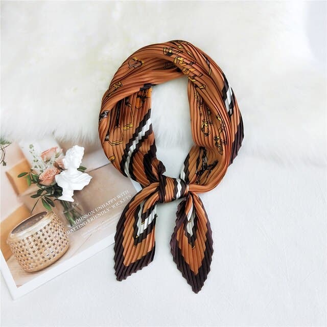 Scarf For Brown Pleated Hair - Haras