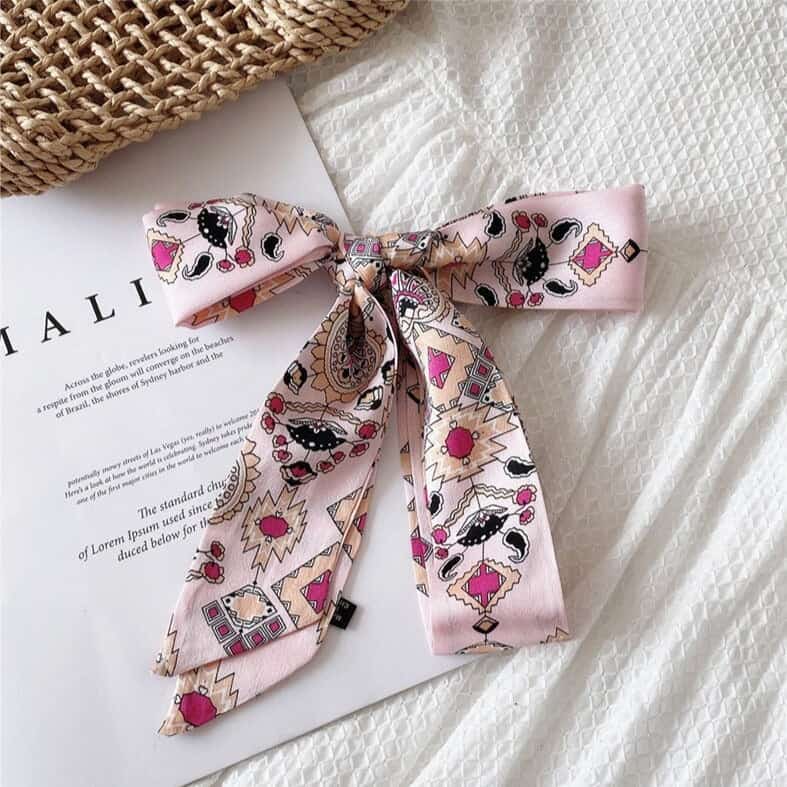 Pink Scarf Belt - Aztec