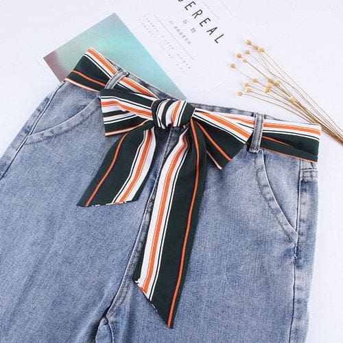 Green Scarf Belt - Waldine