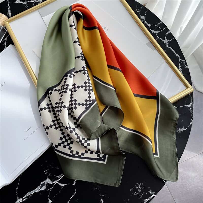 Scarf For Hair 70 Khaki - Gazielle