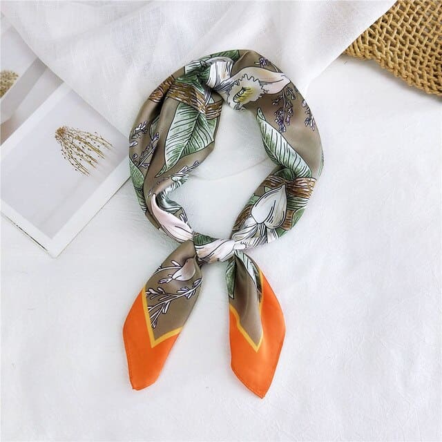 Scarf For Hair 70 Orange - Juline