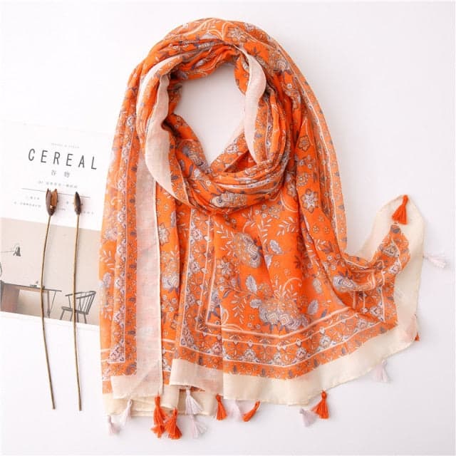 Scarf For Woman 180 Orange - Margit