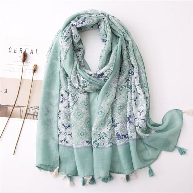 Women'S Scarf 180 Green - Asa