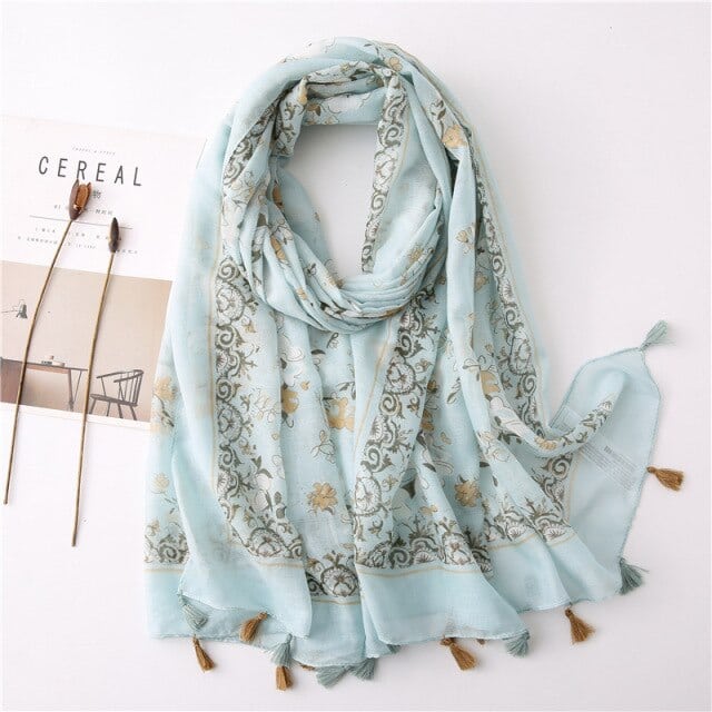 Women'S Scarf 180 Green - Hulda