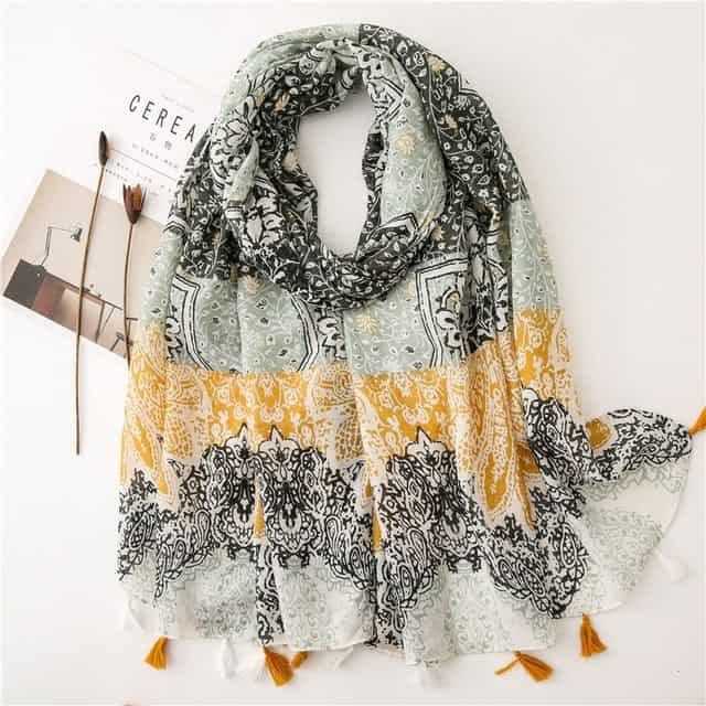 Women'S Scarf 180 Green - Kristin