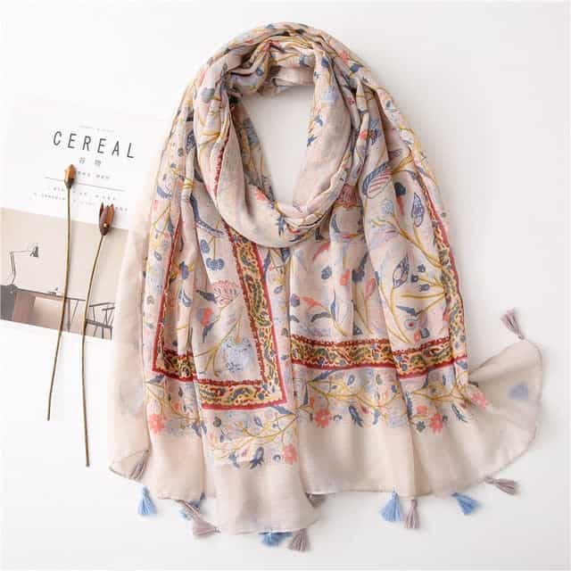 Women'S Scarf 180 Beige - Helga