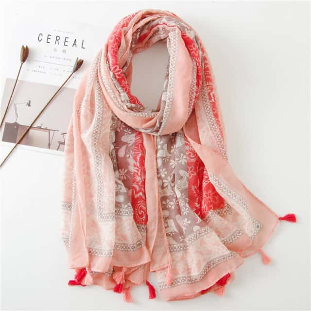 Women'S Scarf 180 Pink - Lena