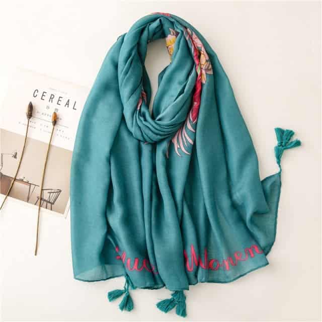 Women'S Scarf 180 Green - Aino