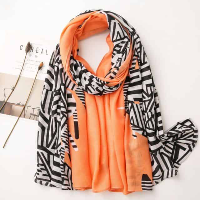 Scarf For Woman 180 Orange - Nanna