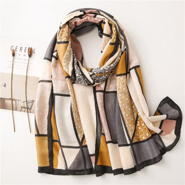 Women'S Scarf 180 Yellow - Vanja