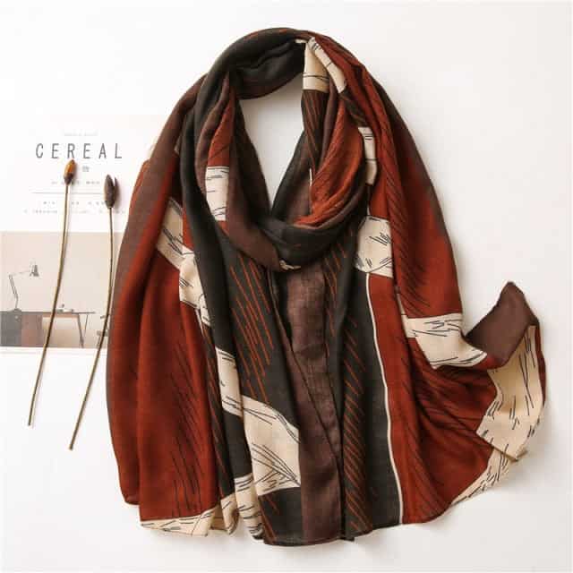 Women'S Scarf 180 Brown - Torborg