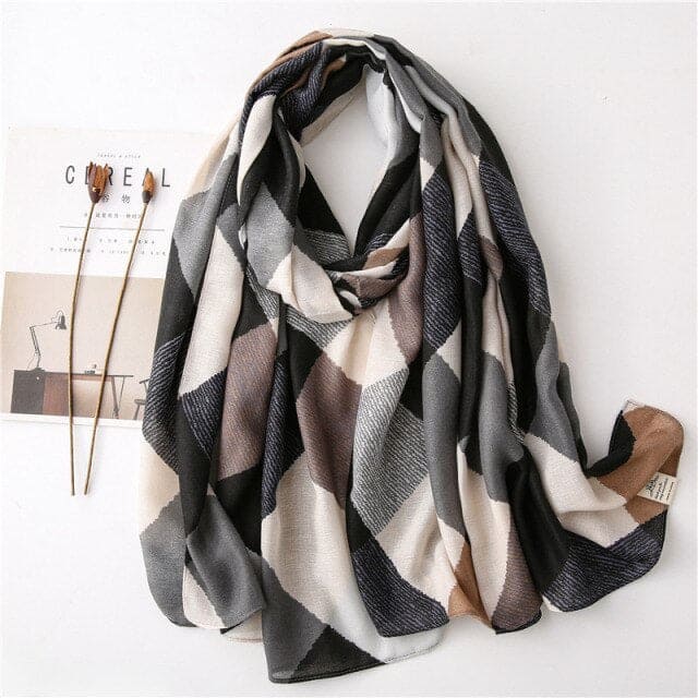 Women'S Scarf 180 Grey - Lisbet